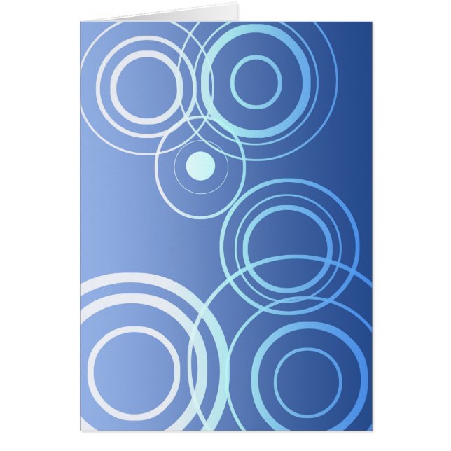 Cirklar (porträtt) hälsningskort (Framsidan)
