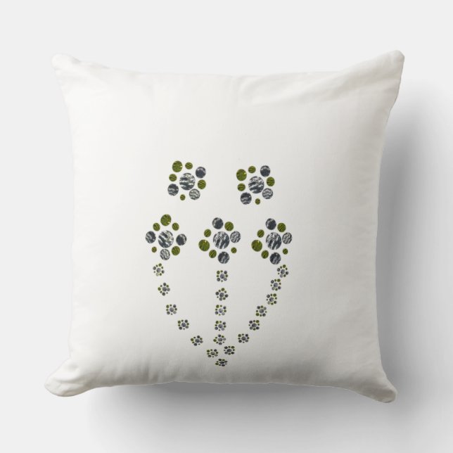 Cirklar som en gren-tråd i träd kudde (Framsida)