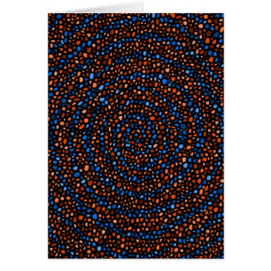 Cirklar spiral Digital konst Hälsningskort