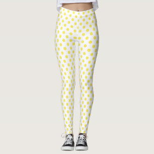 Cirkler av majsGult Polka dots Leggings