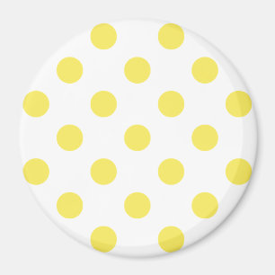 Cirkler av majsGult Polka dots Magnet