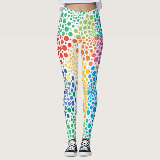 Cirkler Mandala 3 Leggings (Framsida)