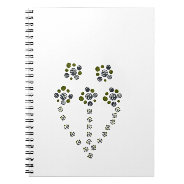 Cirklerna ger sken som en träd gren anteckningsbok (Framsidan)