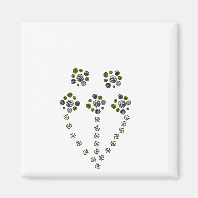 Cirklerna ger sken som en träd gren magnet (Framsidan)