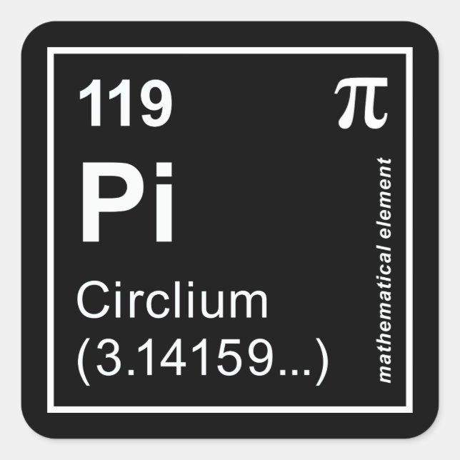 CIRKLIUM FYRKANTIGT KLISTERMÄRKE (Framsida)