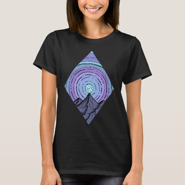 Cirkulär aurora t shirt (Framsida)