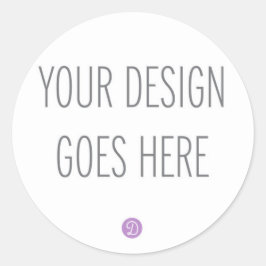 Cirkulär dekaltryck (1,5" eller 3") runt klistermärke