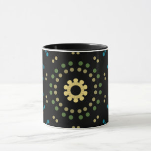 Cirkulär Färgad Dos-kombination Mugg