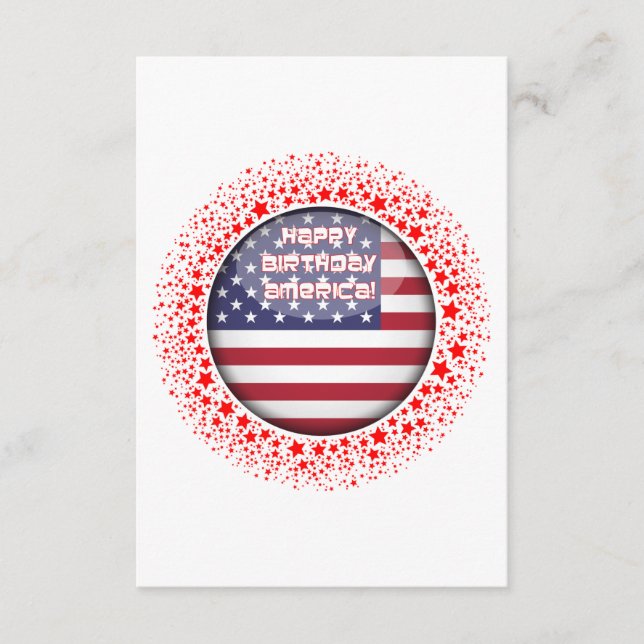 Cirkulär flagga omgiven av röda stjärnor. tilläggskort (Framsida)