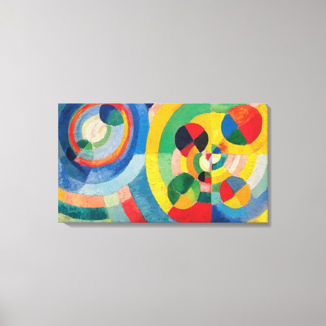 Cirkulär form av Robert Delaunay Canvastryck (Framsida)