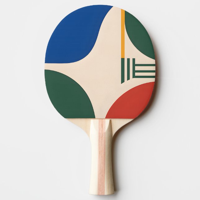 Cirkulär geometri Abstrakt pingisracket (Baksidan)