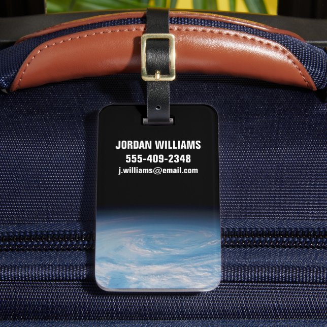 Cirkulär molnbildning över södra Stilla havet. Bagagebricka (Framsida Insitu 2)