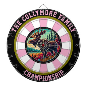 Cirkulär moose Bullseye Artwork Darttavla