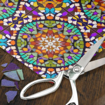 Cirkulär mosaik - 3D-effekt - Dekusredigering
