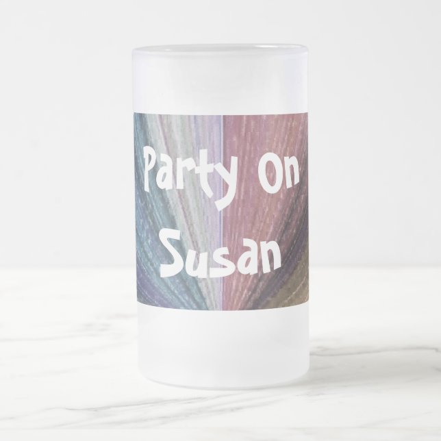 Cirkulär övertoning Jordens regnbåge Frostat Ölglas (Center)