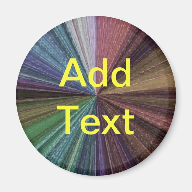 Cirkulär övertoning Jordens regnbåge Magnet (Framsidan)