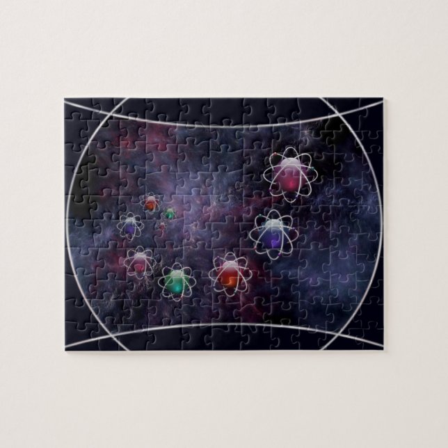 Cirkulär reasoneringsknapp pussel (Horisontell)