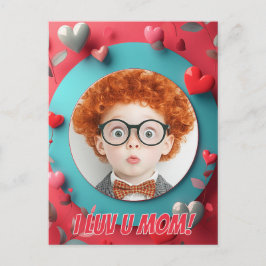 Cirkulär romantiska hörn vykort