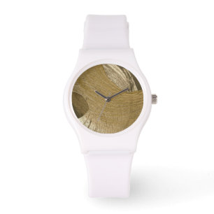 Cirkulär sandstorm i Tan och Mörk Brown Armbandsur