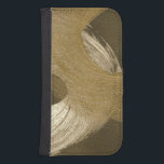 Cirkulär sandstorm i Tan och Mörk Brown Plånboksfodral För Samsung Galaxy S4<br><div class="desc">Det visas mycket rörelse i den här målningen av Megan Meagher. Snurkorna från färg liknar cirkulära sandstormar som korsar arbetsytan. Lägg den här på din mur idag!</div>