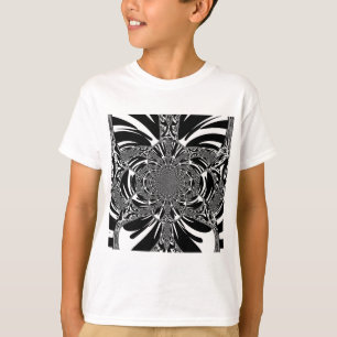 Cirkulär Zebra Kaleidoscope Art-utskrift Tee
