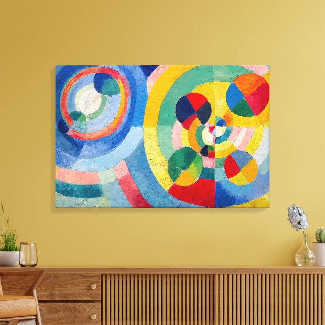 Cirkulära former | Robert Delaunay | Canvastryck (Insitu (Vardagsrum))