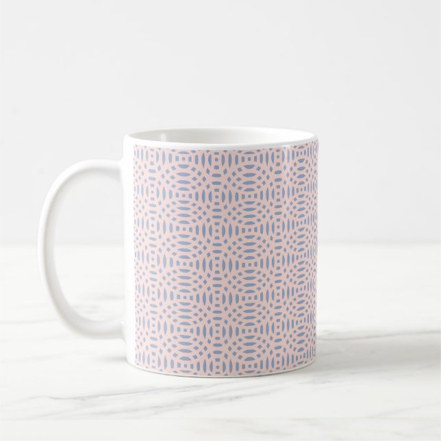 cirkulära former sömlöst mönster kaffemugg (Vänster)