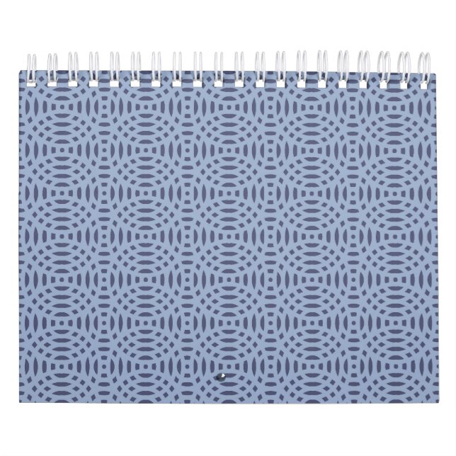 cirkulära former sömlöst mönster kalender (Omslag)