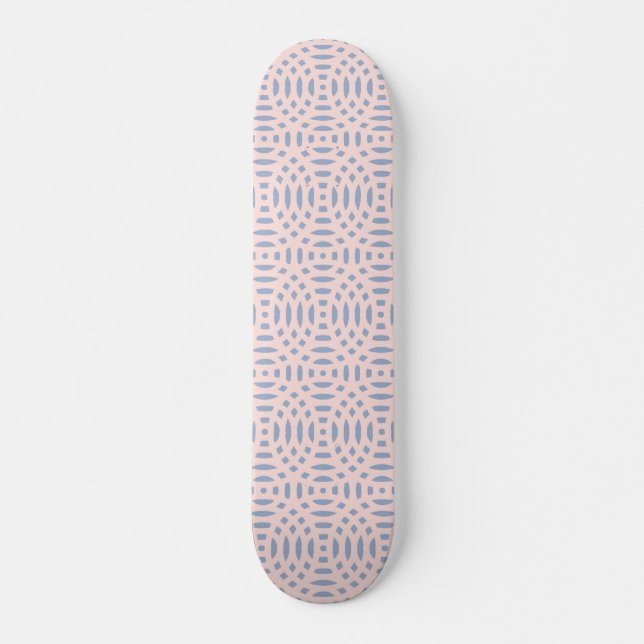 cirkulära former sömlöst mönster mini skateboard bräda 18,5 cm (Framsida)