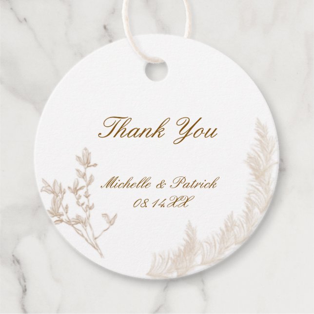 Cirkulära presentkortsetiketter gåvor etiketter (Framsida)