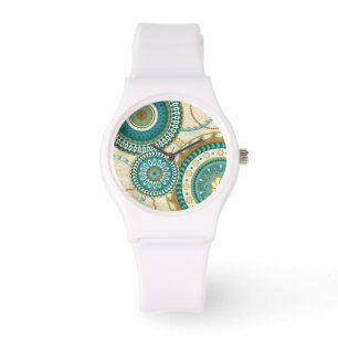 Cirkulärmönster Armbandsur