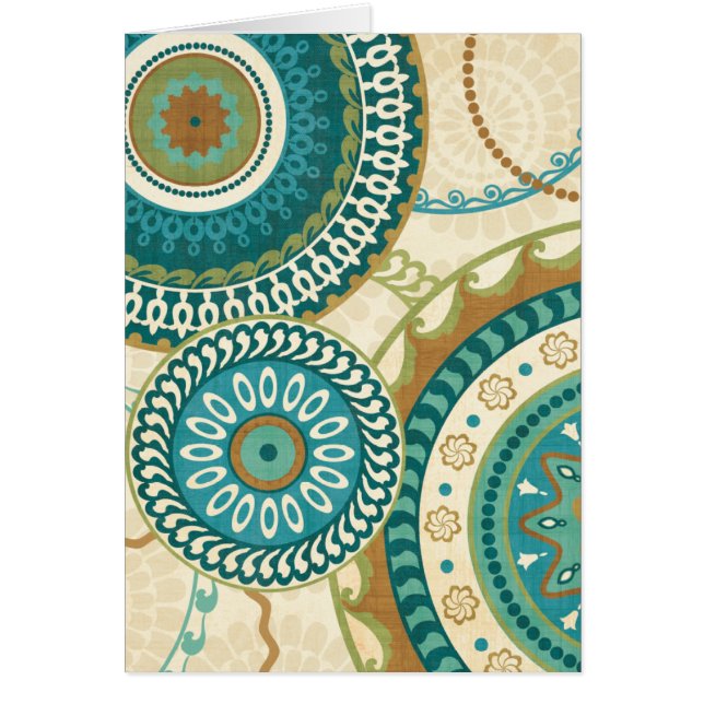 Cirkulärmönster Hälsningskort (Framsidan)