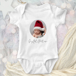 Cirkulärt foto för Anpassningsbarna Baby första ju T Shirt