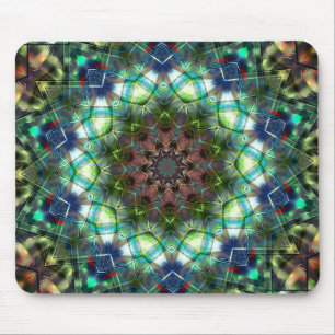 Cirkulärt kaleidoskop under akryl stil musmatta