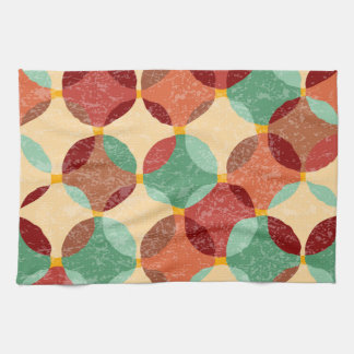 Cirkulärt mosaiskt mönster, geometrisk illustratio kökshandduk