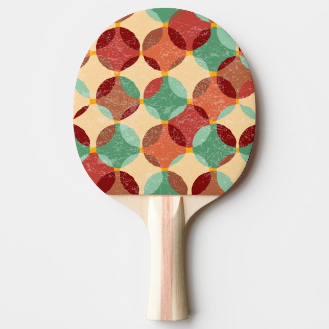 Cirkulärt mosaiskt mönster, geometrisk illustratio pingisracket (Framsidan)