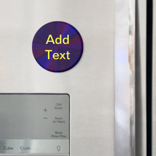 Cirkulärt övertoningsmönster, blått till Lila Magnet
