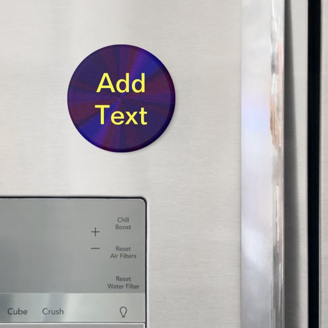 Cirkulärt övertoningsmönster, blått till Lila Magnet (In Situ (Fridge))