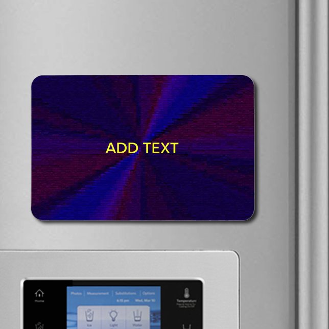 Cirkulärt övertoningsmönster, blått till Lila Magnet (Circular Gradient Patchwork Blue to Purple Magnet)