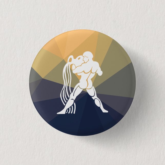 Cirkulationsknapp för Aquarius horoscope Knapp (Framsida)