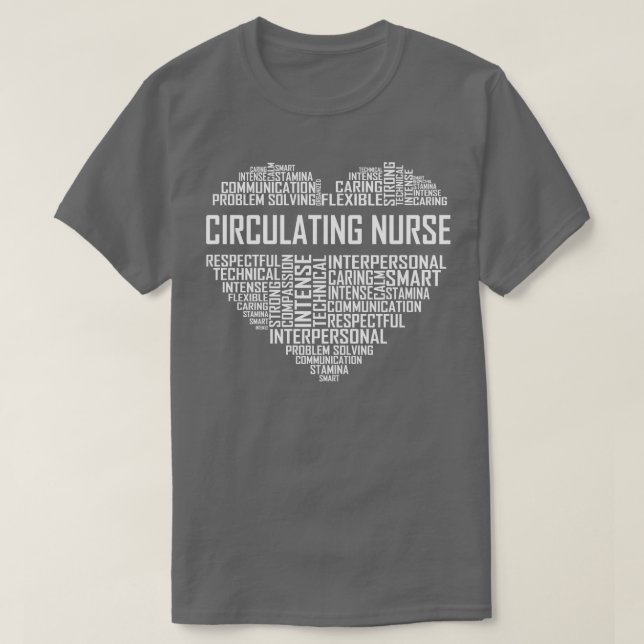 Cirkulerande sjukhushjärta t shirt (Design framsida)