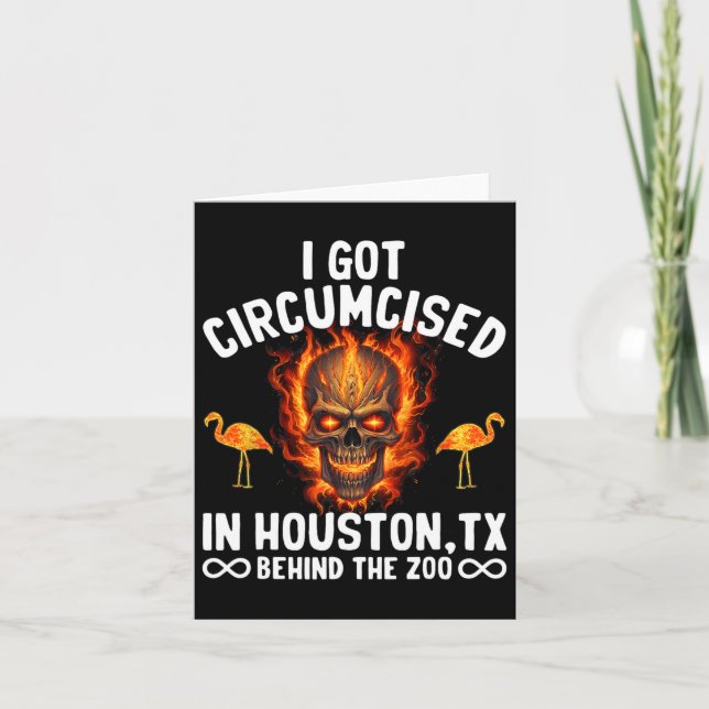 Cirkumciserad Bowling I Har cirkulerad i Houston T Kort (Framsida)
