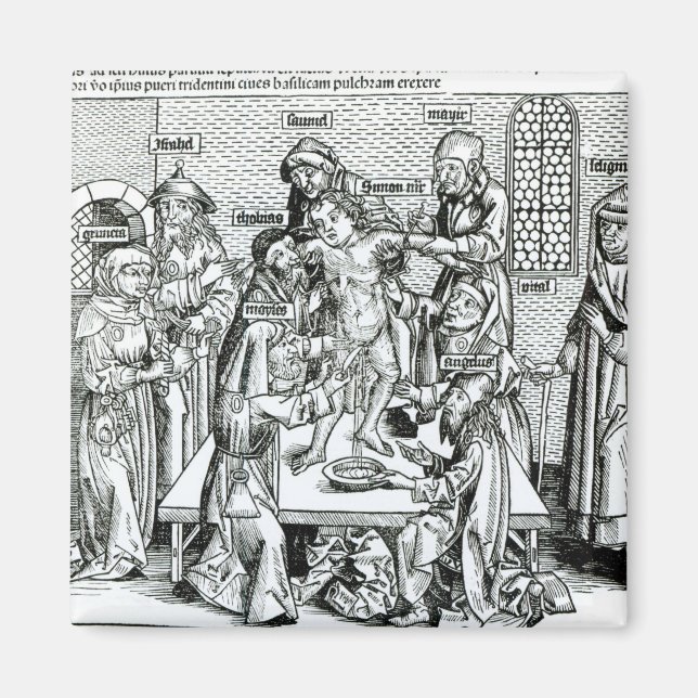 Cirkumcision, från "Liber Chronicarum" Magnet (Framsidan)