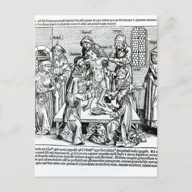 Cirkumcision, från "Liber Chronicarum" Vykort (Framsida)