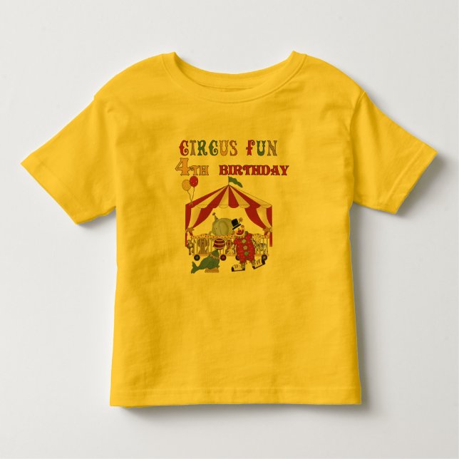 Cirkus4e födelsedagenTshirts och gåvor T Shirt (Framsida)