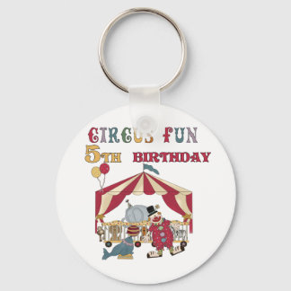 Cirkus 5:e födelsedag och gåvor nyckelring