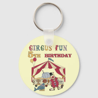 Cirkus 5:e födelsedag och gåvor nyckelring
