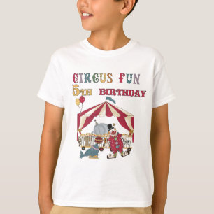 Cirkus 5:e födelsedag och gåvor tee