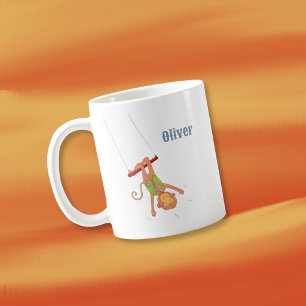 Cirkus Apa Akrobat Barn Personlig Mugg