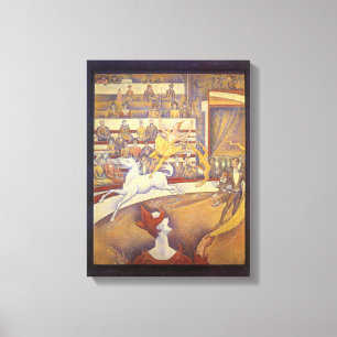 Cirkus av Georges Seurat, Vintage Pointillism Kons Canvastryck